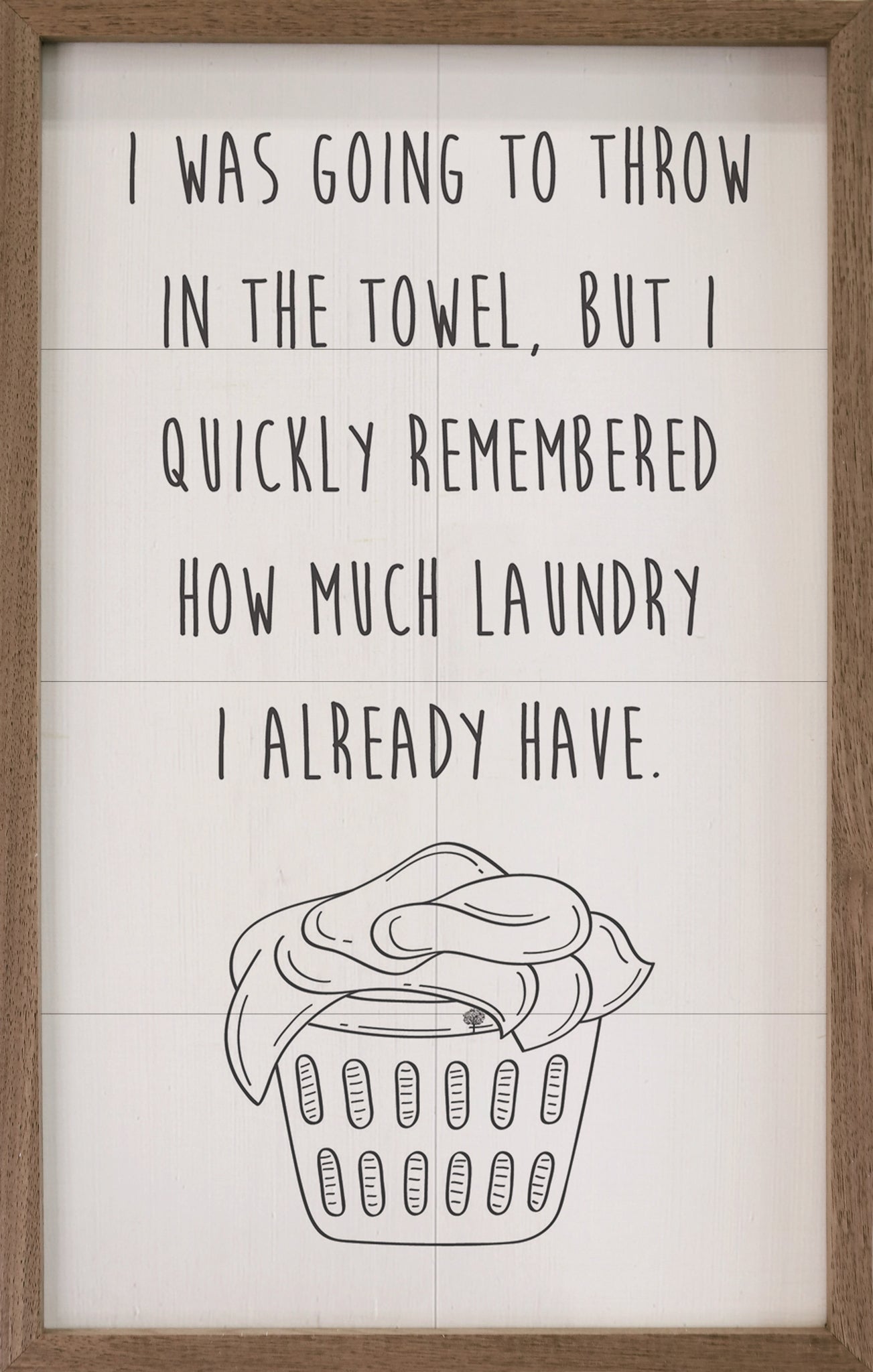 Throw In The Towel Laundry Basket White laundry Kendrick Home